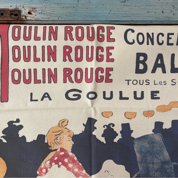 From Paris a “Vintage” Print of Moulin Rouge Poster on a 100% Cotton Tea Towel - Picture 9 of 9